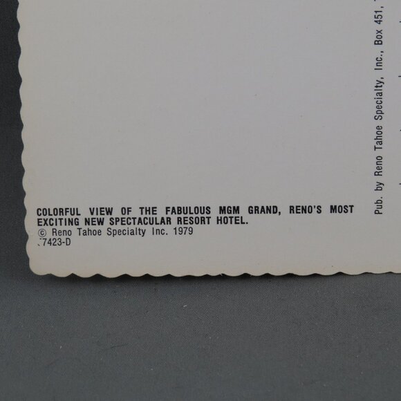 Vintage Postcard - MGM Grand Casino and Hotel Reno Nevada - Dexter Press - Picture 3 of 4